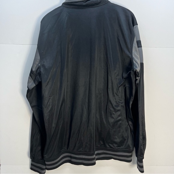 New York Yankees Full Zip Jacket Size XL Tall Black Gray Track Homebase Majestic - Picture 4 of 11